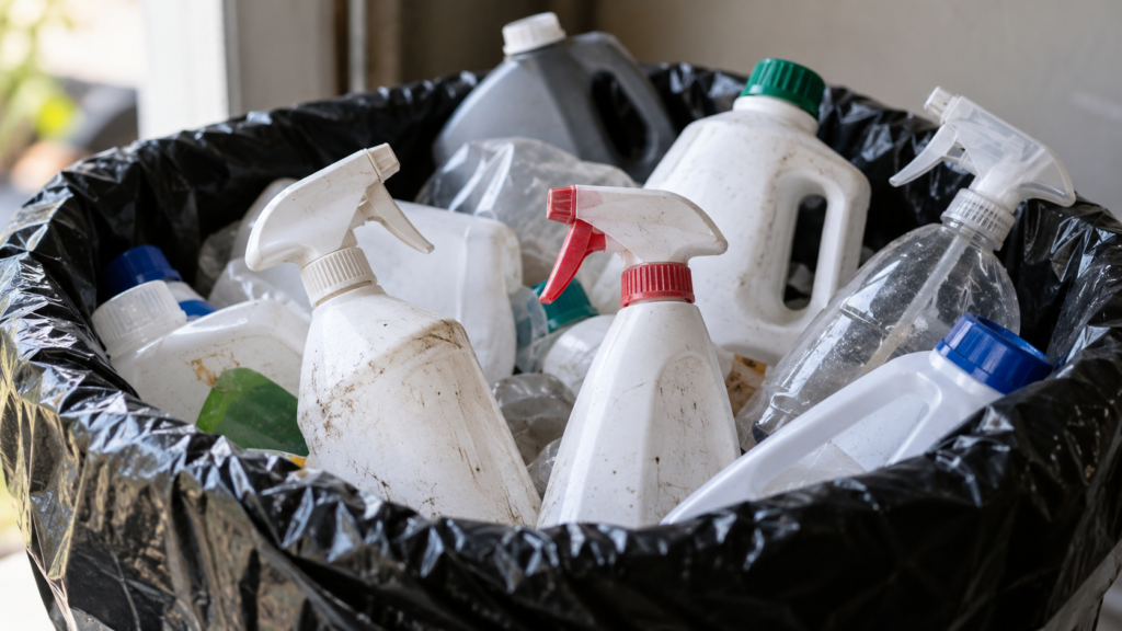 plastic spray bottle waste