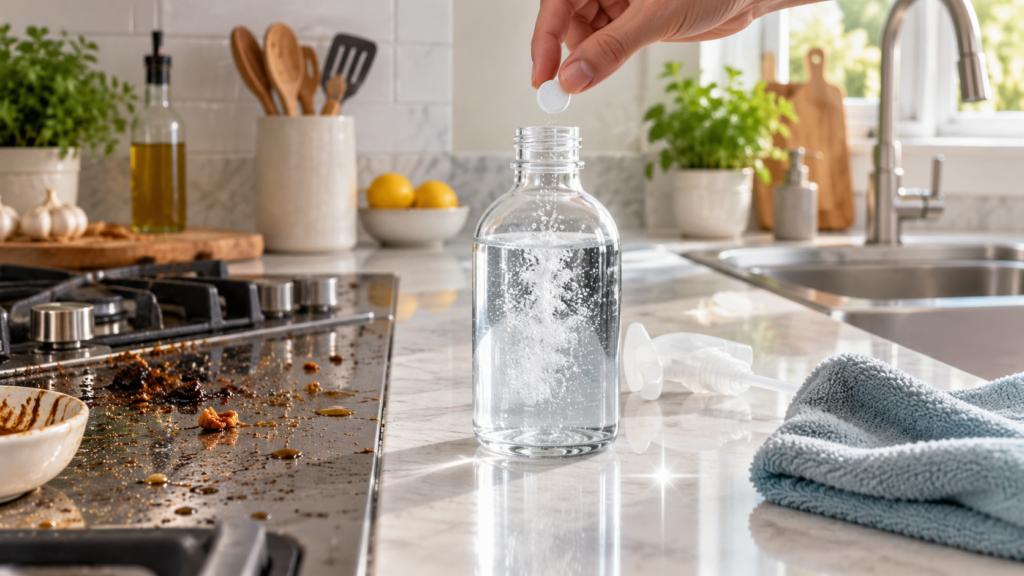 How Cleaning Tablets Remove Grease