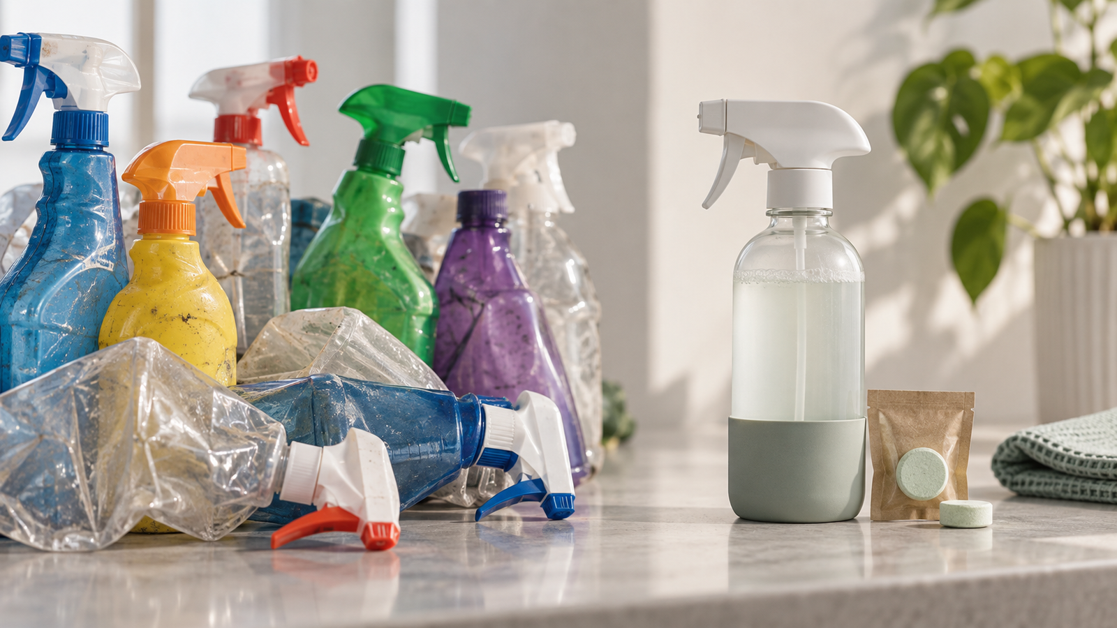 single-use cleaning sprays