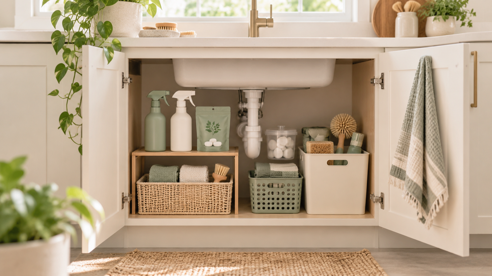 under sink organization