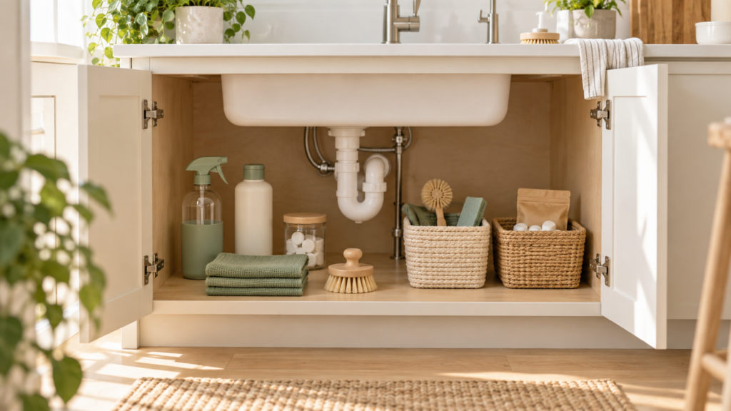 under sink organization
