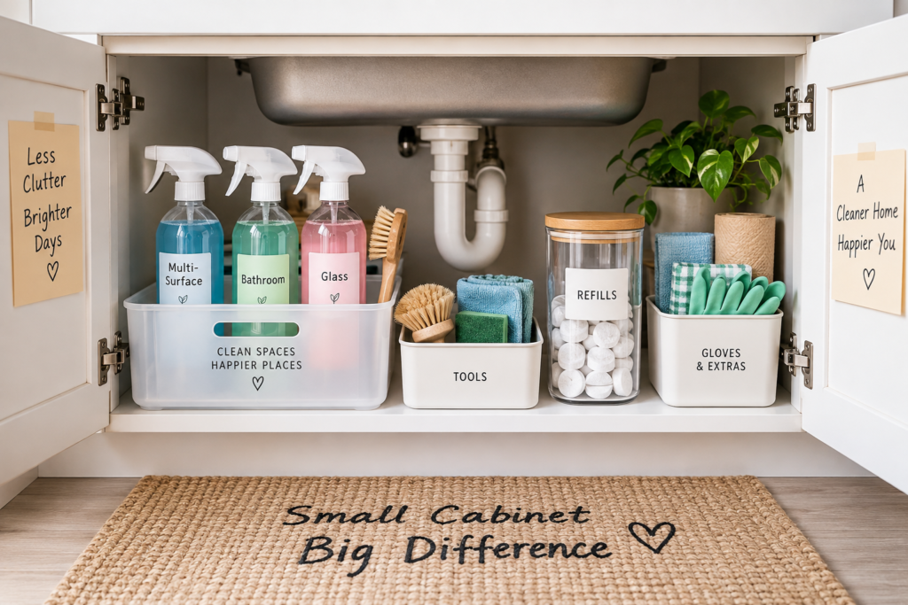 under sink organization